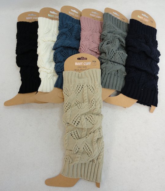Knitted LEG WARMERS [Solid Color]
